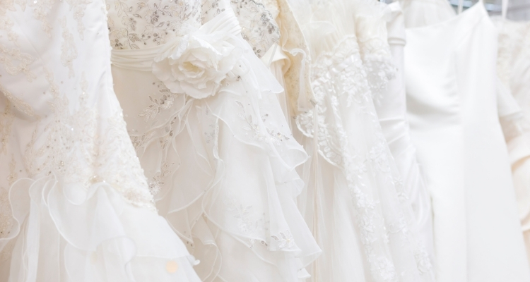 wedding dress steaming