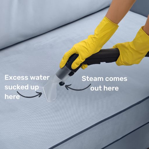 how to steam clean a sofa