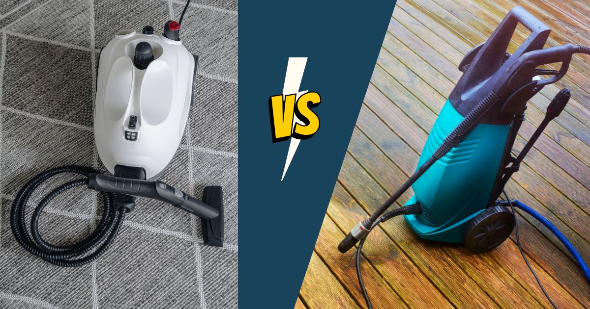 pressure washer vs steam cleaner