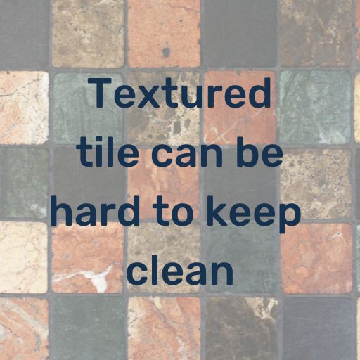 cleaning textured floor tiles